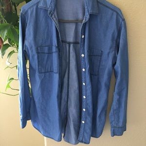 Button up denim shirt